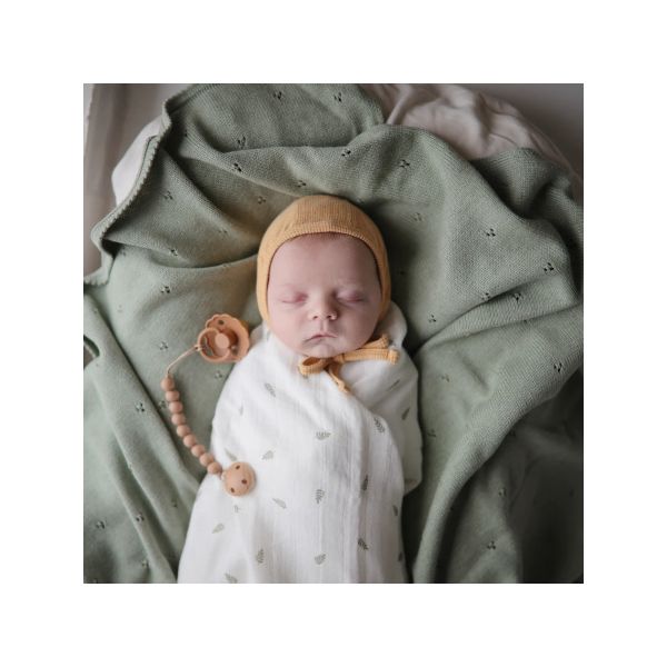 Mushie Swaddle Leaves 120 x 120 cm