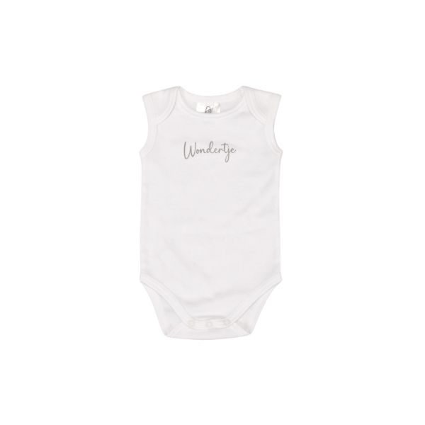 BD Collection Romper Wondertje Wit Maat 50/56 BD Collection Romper Wondertje Wit Maat 50/56