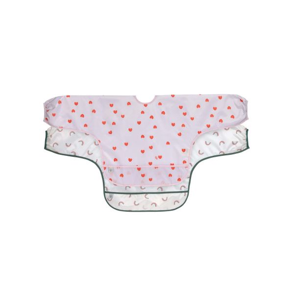 Lässig Slab Lange Mouw Happy Rascals Heart Lavender 2-Pack Lässig Slab Lange Mouw Happy Rascals Heart Lavender 2-Pack