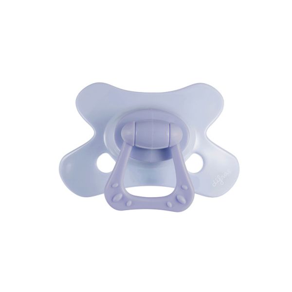 Difrax Fopspeen Uni Edelsteen Lilac Amethyst Naturel 6mnd+