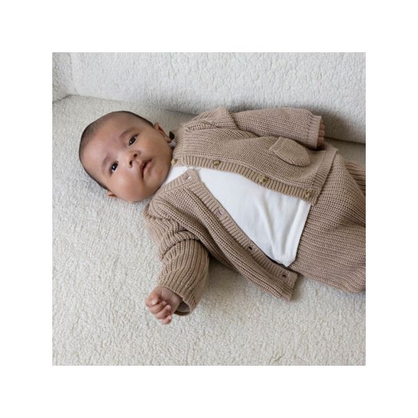 Feetje Mutsje Gebreid The Magic is in You Taupe 0-3 maanden