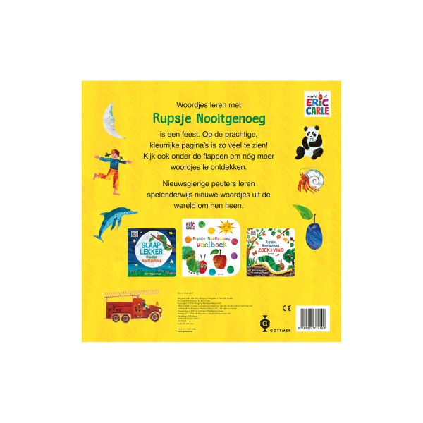 Gottmer Rupsje Nooitgenoeg - 100 eerste woordjes (flapjesboek)