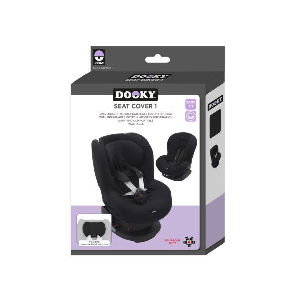 Dooky Seat Cover 1+ Black Uni
