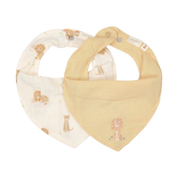 Little Dutch Safari Leo Bandana Slab - 2-Pack - Geel