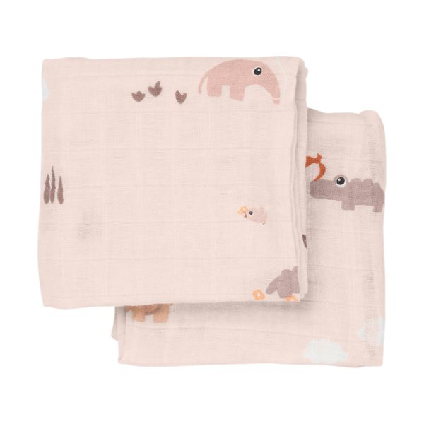 Done By Deer Playground Multidoek - 2-Pack - Tetra - Powder Done By Deer Playground Multidoek - 2-Pack - Tetra - Powder