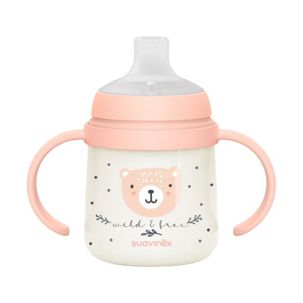 Suavinex Wild & Free Beker Met Handvaten - 150ml - Roze 