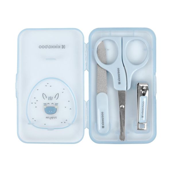 Kikkaboo Stripy Friends Manicure Set - Blauw Kikkaboo Stripy Friends Manicure Set - Blauw