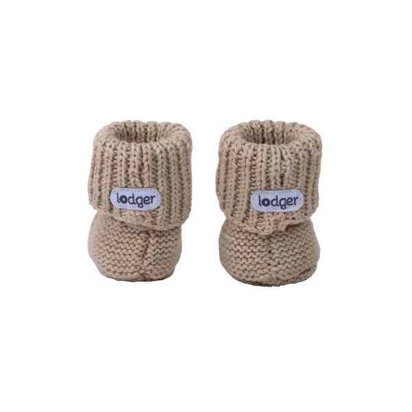 Lodger Slipper Knit Beige 0-6mnd Lodger Slipper Knit Beige 0-6mnd