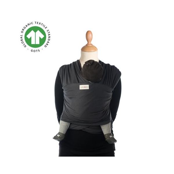 Babylonia Tricot-Slen Organic Draagdoek - Dark Grey Babylonia Tricot-Slen Organic Draagdoek - Dark Grey