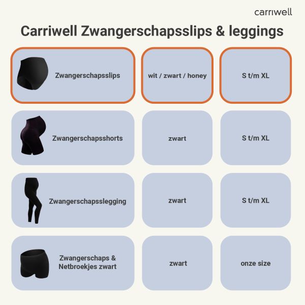 Carriwell Zwangerschapsslip Support Zwart M Carriwell Zwangerschapsslip Support Zwart M