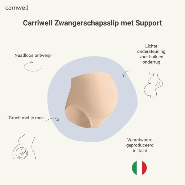 Carriwell Zwangerschapsslip met Support - Mt. S - Honey Carriwell Zwangerschapsslip met Support - Mt. S - Honey