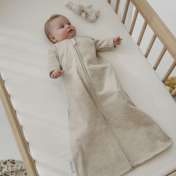 Meyco Sac de couchage - 60 cm - Laine Mérinos - Sand Melange Meyco Sac de couchage - 60 cm - Laine Mérinos - Sand Melange