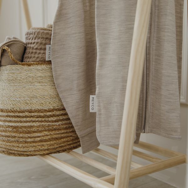 Meyco Sac de couchage - 60 cm - Laine Mérinos - Sand Melange Meyco Sac de couchage - 60 cm - Laine Mérinos - Sand Melange