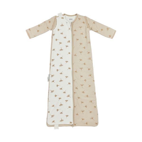 Meyco Slaapzak 4-Seizoenen Deluxe - One Size - Jersey - Ginkgo - Soft Sand Meyco Slaapzak 4-Seizoenen Deluxe - One Size - Jersey - Ginkgo - Soft Sand