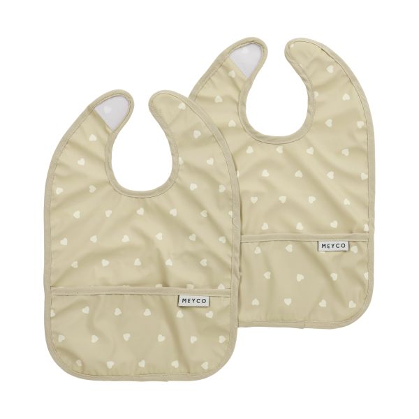 Meyco Slab Met Opvangbak - 2 Stuks - Sweet Heart Sand/Soft Sand Meyco Slab Met Opvangbak - 2 Stuks - Sweet Heart Sand/Soft Sand