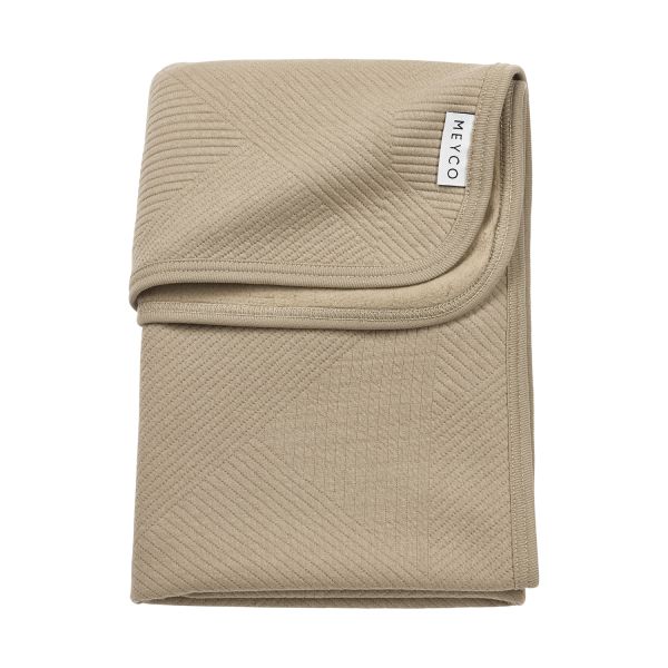 Meyco Gebreide Jacquard Flannel Deken – Pure – 100x150 cm – Taupe Meyco Gebreide Jacquard Flannel Deken – Pure – 100x150 cm – Taupe