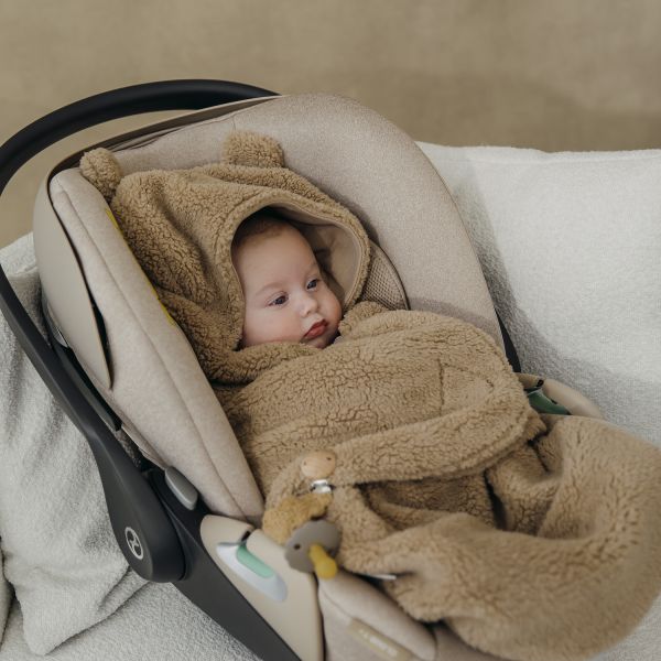 Meyco Bear Wikkeldeken - Teddy - Warm Brown Meyco Bear Wikkeldeken - Teddy - Warm Brown