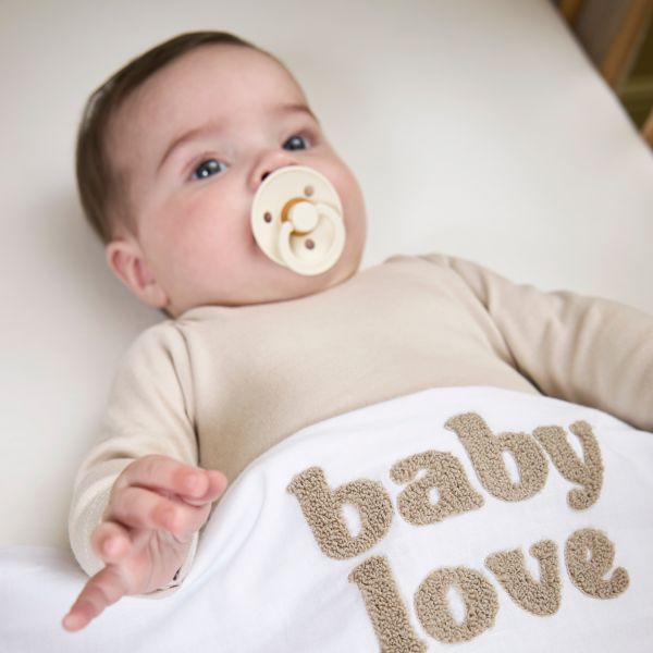 Meyco Baby Wieglaken Baby Love Sand Melange 75 x 100 cm