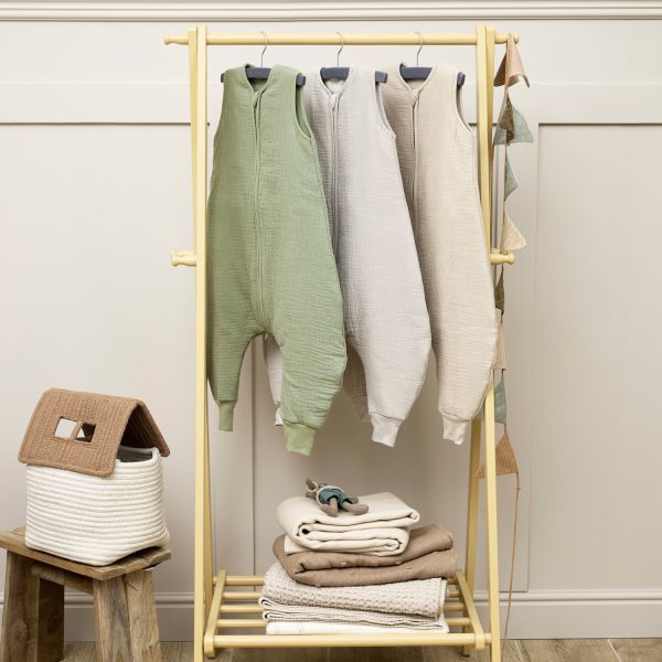 Meyco Baby Slaapzak Jumper Winter tetra Uni Pre-Washed Sand 104 cm Meyco Baby Slaapzak Jumper Winter tetra Uni Pre-Washed Sand 104 cm