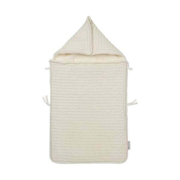 Meyco Baby Voetenzak Wafel Teddy Nature 40 x 82 cm Meyco Baby Voetenzak Wafel Teddy Nature 40 x 82 cm