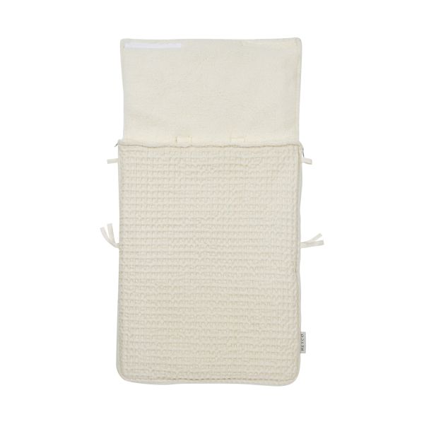Meyco Baby Voetenzak Wafel Teddy Nature 40 x 82 cm Meyco Baby Voetenzak Wafel Teddy Nature 40 x 82 cm