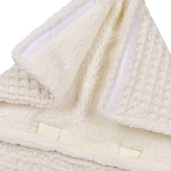Meyco Baby Voetenzak Wafel Teddy Nature 40 x 82 cm Meyco Baby Voetenzak Wafel Teddy Nature 40 x 82 cm