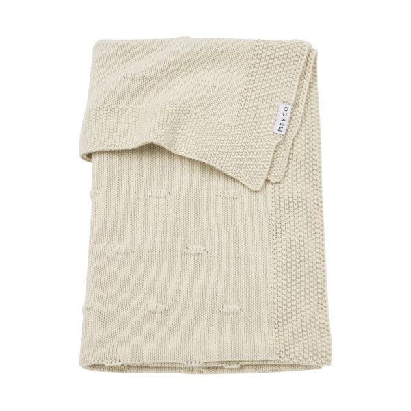 Meyco Baby Wiegdeken Knots Soft Sand 75 x 100 cm Meyco Baby Wiegdeken Knots Soft Sand 75 x 100 cm