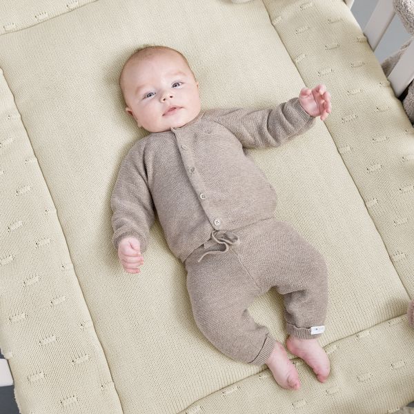 Meyco Baby Knots Parklegger - 77 x 97 cm - Soft Sand Meyco Baby Knots Parklegger - 77 x 97 cm - Soft Sand