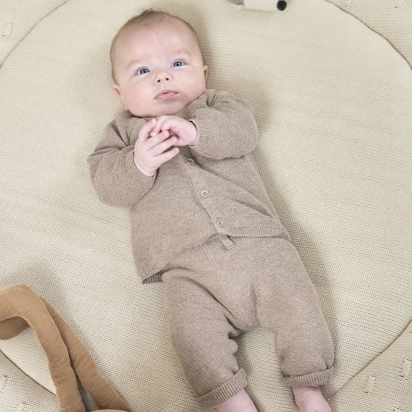 Meyco Baby Knots Parklegger Rond - ⌀95cm - Soft Sand Meyco Baby Knots Parklegger Rond - ⌀95cm - Soft Sand