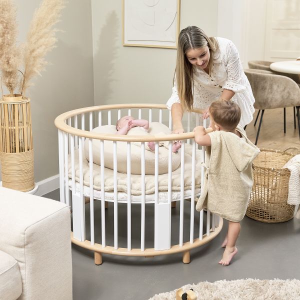 Meyco Baby Knots Parklegger Rond - ⌀95cm - Soft Sand Meyco Baby Knots Parklegger Rond - ⌀95cm - Soft Sand