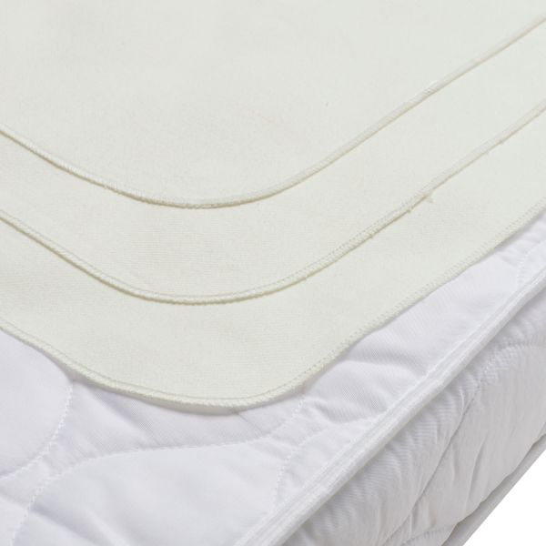 Meyco Baby Molton Onderlegger - 68 x 75 cm - 3-Pack - White Meyco Baby Molton Onderlegger - 68 x 75 cm - 3-Pack - White