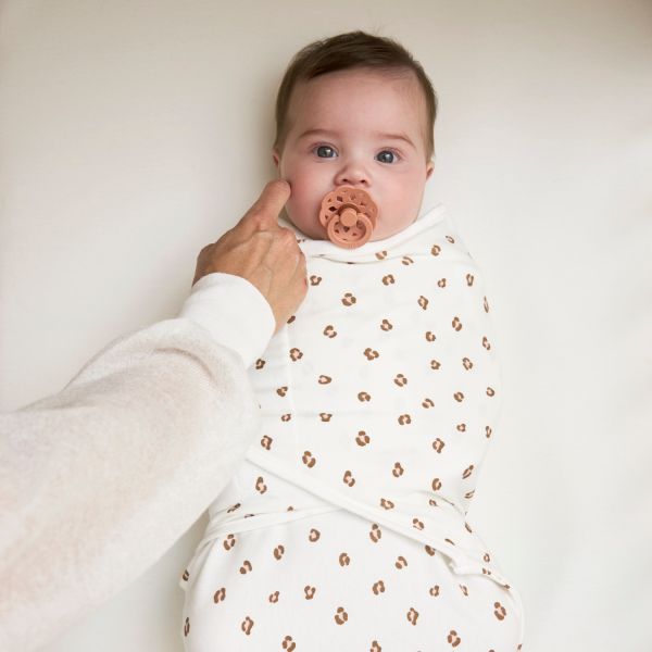 Meyco Baby SwaddleMeyco Inbakerdoek Mini Panther Soft Pink 4-6 Maanden