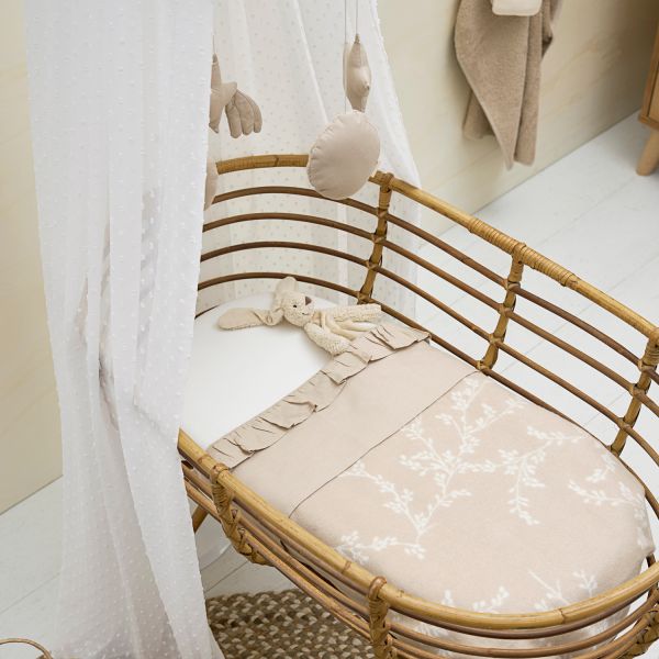 Meyco Baby Ledikantdeken Geweven Branches Sand 100 x 150 cm Meyco Baby Ledikantdeken Geweven Branches Sand 100 x 150 cm