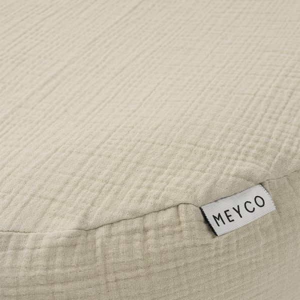 Meyco Baby Uni Relaxhoes Voedingskussen - Pre-Washed tetra - Sand Meyco Baby Uni Relaxhoes Voedingskussen - Pre-Washed tetra - Sand