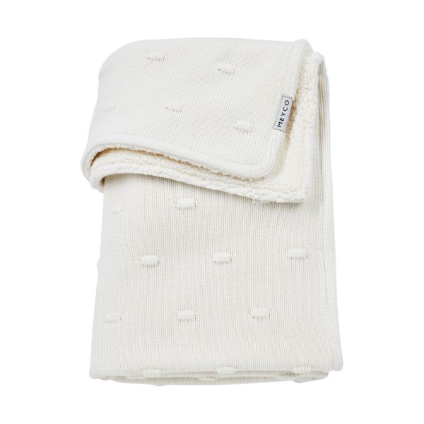 Meyco Baby Wiegdeken Teddy Knots Offwhite 75 x 100 cm Meyco Baby Wiegdeken Teddy Knots Offwhite 75 x 100 cm