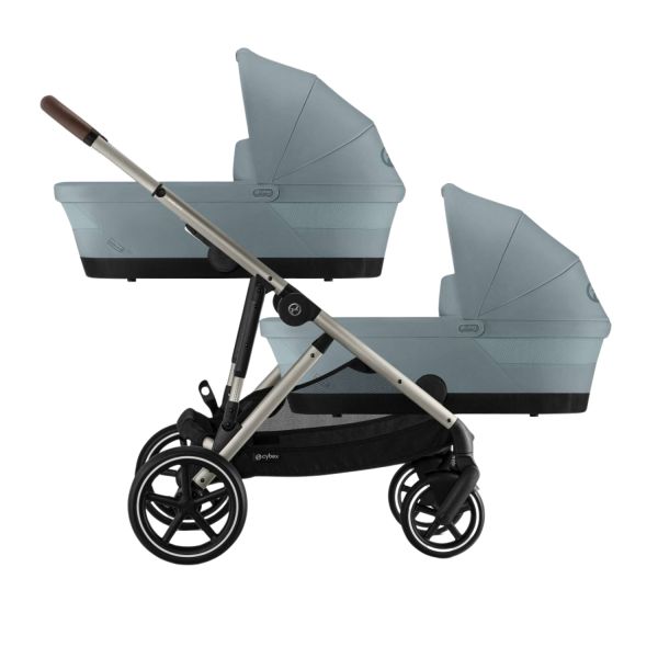 Cybex Gazelle S 2-in-1 Tweelingwagen - Stormy Blue Cybex Gazelle S 2-in-1 Tweelingwagen - Stormy Blue