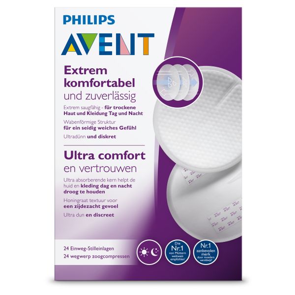 Philips Avent Borstkompressen Wegwerp (24 stuks) SCF254/24 Philips Avent Borstkompressen Wegwerp (24 stuks) SCF254/24