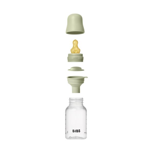 BIBS Fles - Slow Flow - 150 ml - Latex - Sage BIBS Fles - Slow Flow - 150 ml - Latex - Sage