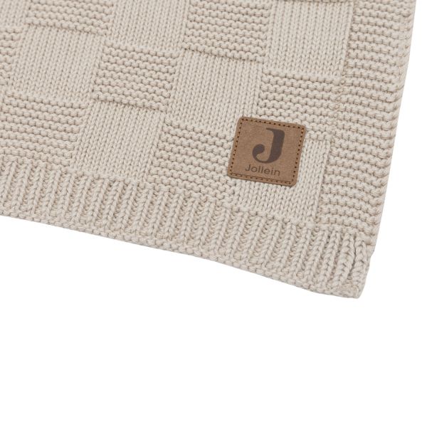 Jollein Deken Ledikant - Box Knit - 100 x 150 cm - Warm Sand Jollein Deken Ledikant - Box Knit - 100 x 150 cm - Warm Sand