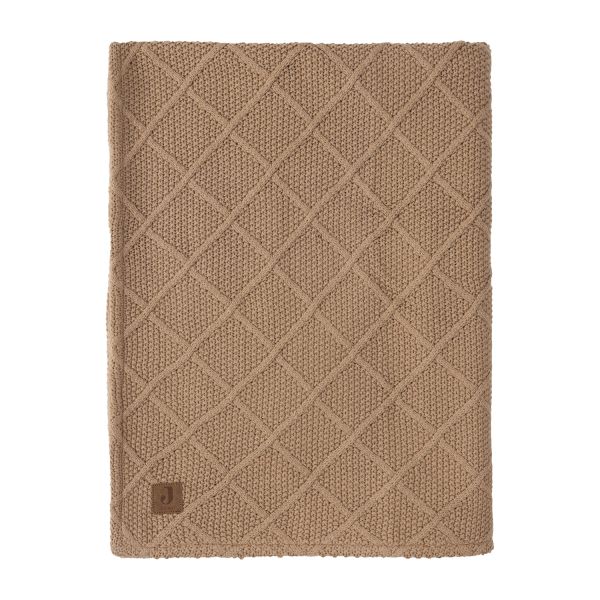 Jollein Check Knit Wiegdeken - 75 x 100 cm - Biscuit / Teddy Fleece Jollein Check Knit Wiegdeken - 75 x 100 cm - Biscuit / Teddy Fleece