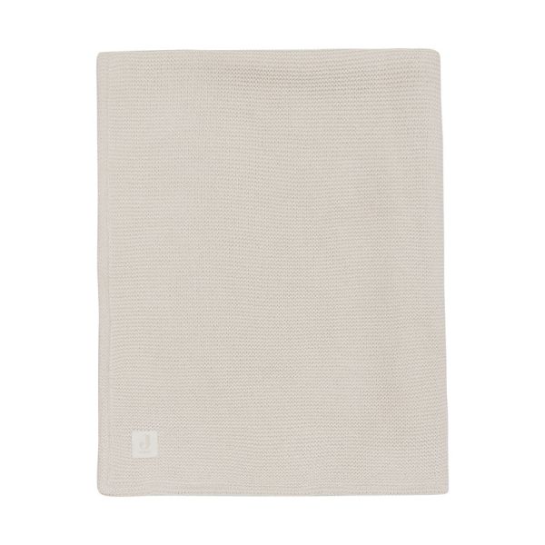Jollein Deken Wieg - Basic Knit - 75 x 100 cm - Oatmeal/Velvet Jollein Deken Wieg - Basic Knit - 75 x 100 cm - Oatmeal/Velvet