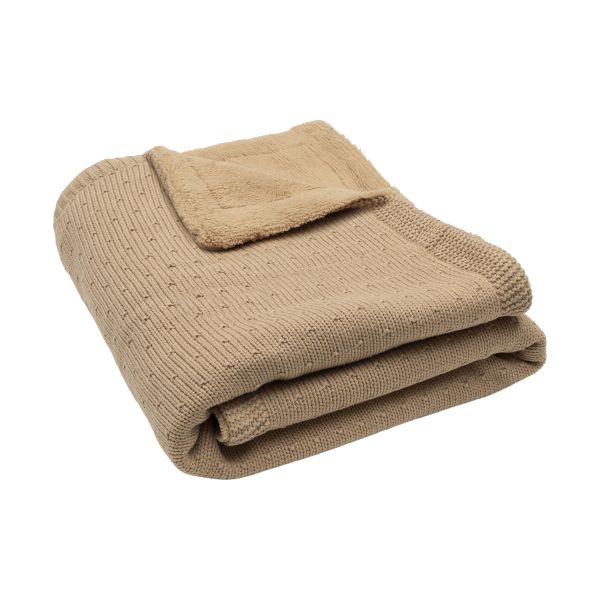 Jollein Ledikantdeken - Sprinkle Knit / Fluffy - 100 x 150 cm - Hazel