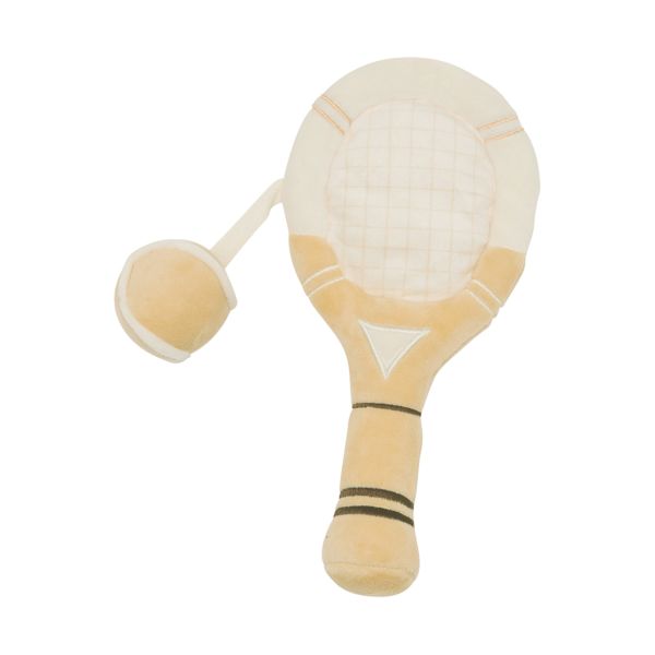 BamBam Knuffel Tennis/Padel Set Beige 26 cm BamBam Knuffel Tennis/Padel Set Beige 26 cm