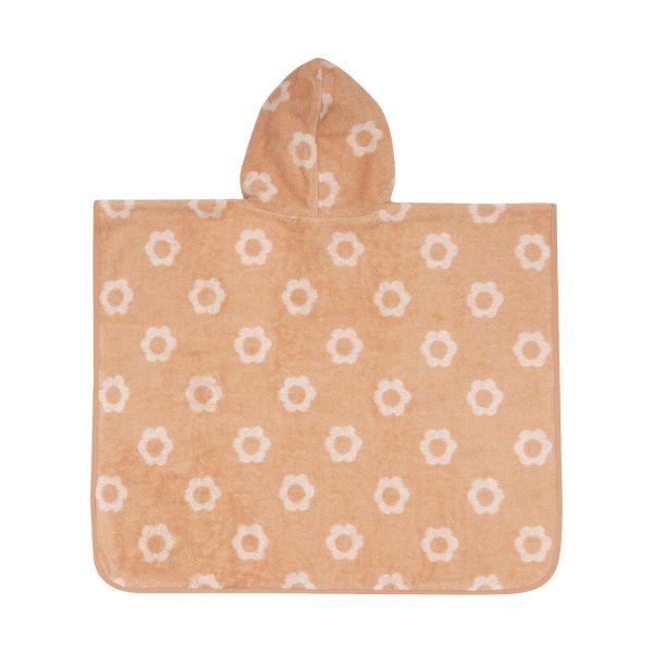 Jollein Jacquard Badponcho - 2-zijdig - Badstof - Flower