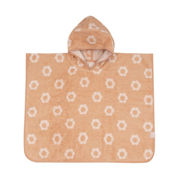 Jollein Jacquard Badponcho - 2-zijdig - Badstof - Flower