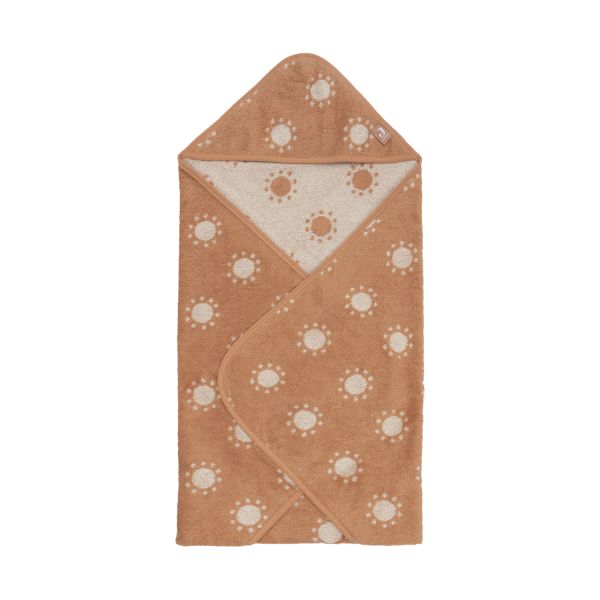 Jollein Jacquard Badcape - Badstof - 75x75 cm - Sun Jollein Jacquard Badcape - Badstof - 75x75 cm - Sun