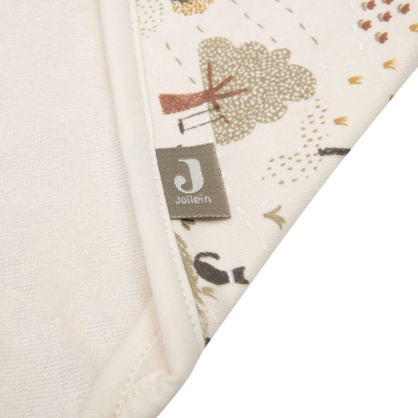 Jollein Badcape Print - Badstof - 75x75 cm - Tiny Park
