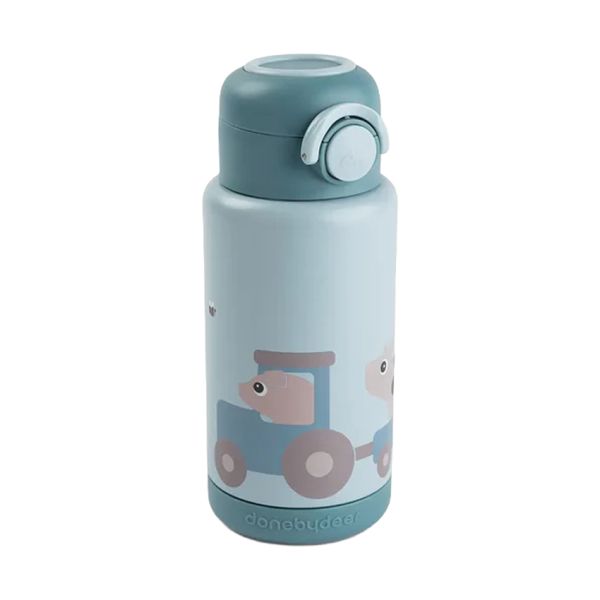 Done by Deer Thermosfles - Tiny Farm - 340 ml - Blue Done by Deer Thermosfles - Tiny Farm - 340 ml - Blue
