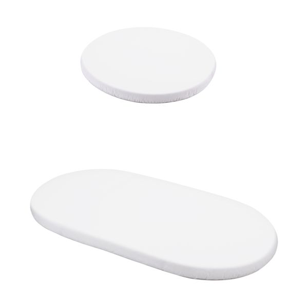 Waldin Oval Combibed 7-in-1 Hoeslakenset - White Waldin Oval Combibed 7-in-1 Hoeslakenset - White