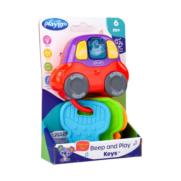 Playgro Rammelaar - Beep and Play Keys Playgro Rammelaar - Beep and Play Keys